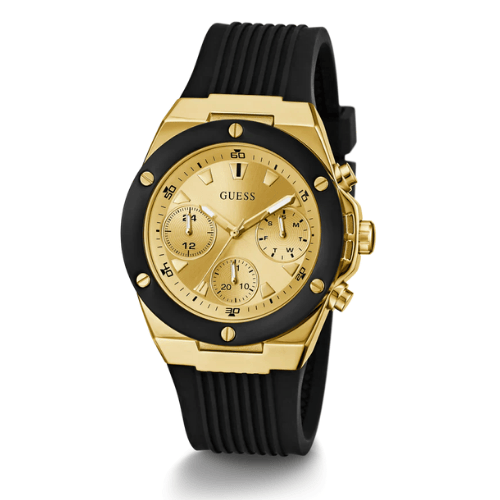 Ladies Black Gold Tone