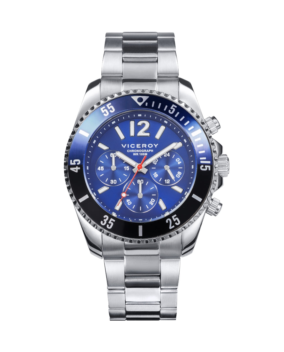 Chronograph Uhr 43 mm | Elegante Uhren aus Edelstahl und mit Dornschließe für jeden Anlass. Qualität, Design & Stil – jetzt im Onlineshop bestellen!