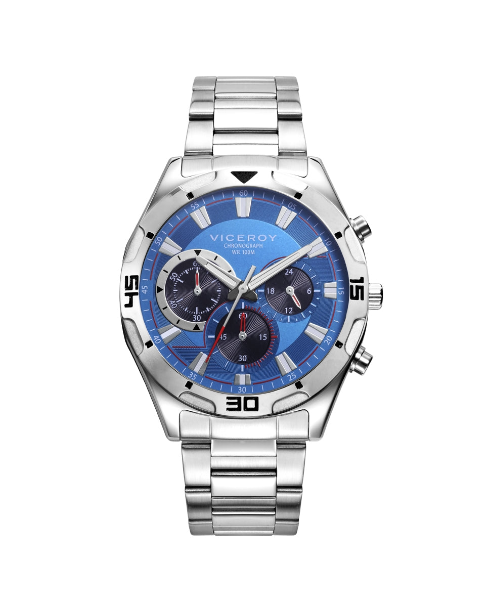 Chronograph Uhr 10 ATM 44 mm | Elegante Uhren aus Edelstahl und mit Dornschließe für jeden Anlass. Qualität, Design & Stil – jetzt im Onlineshop bestellen!