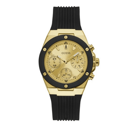 Ladies Black Gold Tone