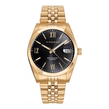 Waterproof quartz watch 41 mm